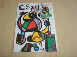Joan Miro, maksikortti, ensipäiväkortti, Sao Tome &amp; Principe, 1984, FDC. Katso myös muut kohteeni mm. noin 1200 erilaista amerikkalaista ensipäiväkuorta