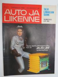 Auto ja Liikenne 1969 nr 1, Kansikuva Autojet tyristorisytytys, Peruskivi laskettu Autotehtaalle Uuteenkaupunkiin, Leirintämatkailu - korkeatasoista ulkoiluelämää...