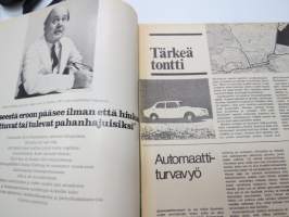 Auto ja Liikenne 1969 nr 1, Kansikuva Autojet tyristorisytytys, Peruskivi laskettu Autotehtaalle Uuteenkaupunkiin, Leirintämatkailu - korkeatasoista ulkoiluelämää...