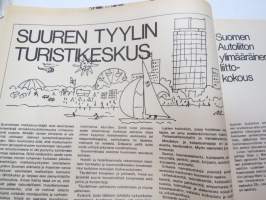 Auto ja Liikenne 1969 nr 1, Kansikuva Autojet tyristorisytytys, Peruskivi laskettu Autotehtaalle Uuteenkaupunkiin, Leirintämatkailu - korkeatasoista ulkoiluelämää...