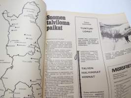 Auto ja Liikenne 1969 nr 1, Kansikuva Autojet tyristorisytytys, Peruskivi laskettu Autotehtaalle Uuteenkaupunkiin, Leirintämatkailu - korkeatasoista ulkoiluelämää...