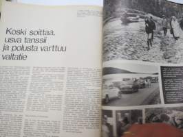 Auto ja Liikenne 1969 nr 1, Kansikuva Autojet tyristorisytytys, Peruskivi laskettu Autotehtaalle Uuteenkaupunkiin, Leirintämatkailu - korkeatasoista ulkoiluelämää...