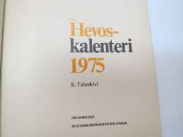 Hevoskalenteri 1975 -horse calendar