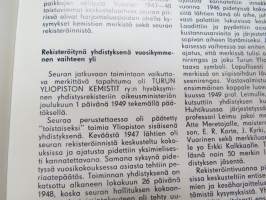 Turun yliopiston kemsitit ry 30 vuotta -historiikki -history of chemists of University of Turku