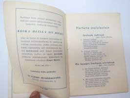Hauskaa pikkujoulua  - Fazer -lauluvihko -christmas songs in finnish