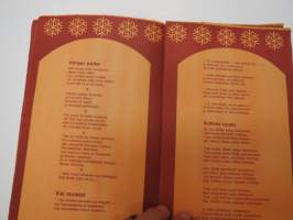 Pikkujoulun laulelot -lauluvihko -christmas songs in finnish