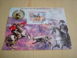 Napoleon Bonaparte, Souvenir Sheet, 2009, Mosambik, 1 postimerkki arkissa, hieno. Esim. lahjaksi. Katso myös muut kohteeni mm. kymmeniä erilaisia Souvenir Sheet