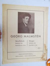 Saarijärven Liisa - Laulu valssi - Sångvals - Georg Malmstén -nuotit -notes
