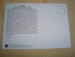 Lintu, maksikortti, ensipäiväkortti, USA, 1991, FDC. Katso myös muut kohteeni mm. noin 1200 erilaista amerikkalaista ensipäiväkuorta 1920-luvulta 2000-luvulle.