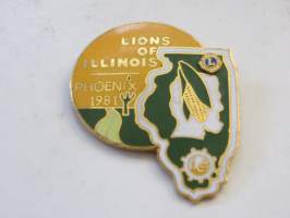Lions Club Ansiomerkki - Lions of Illinois, Phoenix 1981