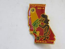 Lions Club Ansiomerkki - California MD 4, Denver 1988