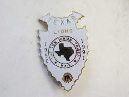 Lions Club Ansiomerkki - Texas Lions 1990-1991, The ten Indian Tribes