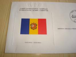 International Olympic Committee, 1980, Andorra, FDC, nyrkkeily postimerkki. Katso myös muut kohteeni mm. noin 1200 erilaista amerikkalaista ensipäiväkuorta