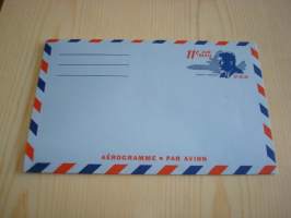 2 kpl John F. Kennedy, JFK, Aerogramme, 11 cent ja 13 Cent Air mail. Katso myös muut kohteeni mm. noin 1200 erilaista amerikkalaista ensipäiväkuorta 1920-luvulta