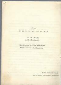 Traktoritapaturmat  / Agr Timo Reinikainen Maatalouskoneiden Tutkimuslaitos   - moniste 10 sivua 1960-luku