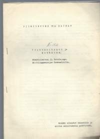 Traktorikyntö ja muokkaus  / Agr H Ketola  Maatalousseurojen keskusliitto    - moniste 4 sivua 1960-luku