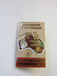 Lions Club Ansiomerkki - Brisbane Australia, 74th International Convention 1991