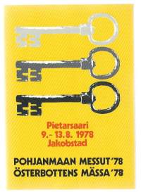 Pohjanmaan Messut ´78 Pietarsaari 1978 - näyttelyluettelo