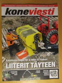 Koneviesti 2016. 1-11.13 -16 vuosikertaa,katso kuvista mm,traktorien- puimurien koeajot, testit,esittelyt ym