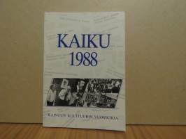 Kaiku 1988 - Kainuun kulttuurin vuosikirja