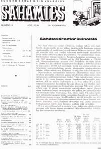 Sahamies 1967 N:o 9 joulukuu. Suomen sahat r.y.n julkaisu