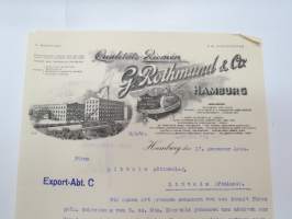 Qualitäts Riemen G. Rothmund &amp; Co (E.W. Kohlschütter) - Hamburg, 17.12.1924 -asiakirja / business document