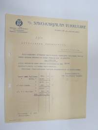 Oy Savo-Karjalan Tukkuliike, 22.12.1923, Viipuri -asiakirja / business document