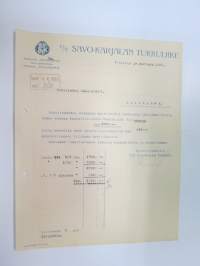 Oy Savo-Karjalan Tukkuliike, 1.11.1923, Viipuri -asiakirja / business document