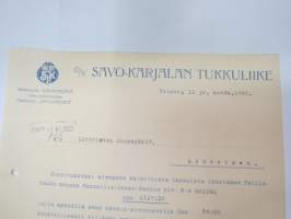 Oy Savo-Karjalan Tukkuliike, 11.6.1923, Viipuri -asiakirja / business document