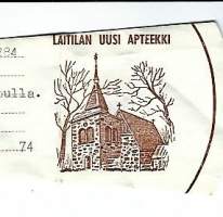 Laitilan Uusi Apteekki  - resepti signatuuri  1974