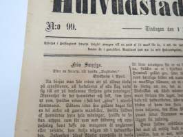 Hufvudstadsbladet Tisdagen den 1 Maj 1866, innehåller bl.a följande artiklar / reklam / notiser; Från St. Petersburg  ingenting nytt rörande rörande