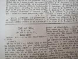 Hufvudstadsbladet Tisdagen den 1 Maj 1866, innehåller bl.a följande artiklar / reklam / notiser; Från St. Petersburg  ingenting nytt rörande rörande