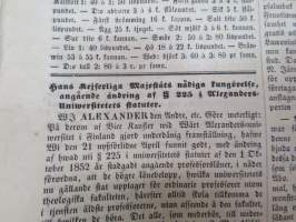 Helsingfors Tidningar, Lördagen den 5 Juni 1858, innehåller bl. a. följande artiklar / annonser; Resande - skulptören Forssell från St. Petersburg - Mamsell
