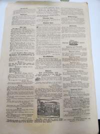 Helsingfors Tidningar, Lördagen den 5 Juni 1858, innehåller bl. a. följande artiklar / annonser; Resande - skulptören Forssell från St. Petersburg - Mamsell