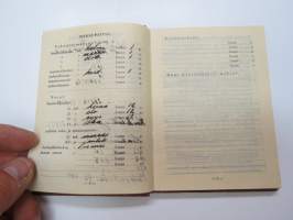 Kotka Kalenteri 1944 -almanakka, yleiskalenteri, jossa runsaasti artikkelita ja eri alojen toitoja, mm. kuvasivut &quot;Neuvostoliiton tavallisimpia lentokonetyyppejä&quot;