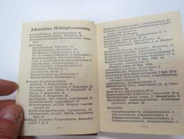 Kotka Kalenteri 1944 -almanakka, yleiskalenteri, jossa runsaasti artikkelita ja eri alojen toitoja, mm. kuvasivut &quot;Neuvostoliiton tavallisimpia lentokonetyyppejä&quot;