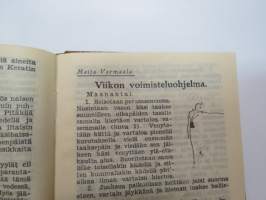 Kotka Kalenteri 1944 -almanakka, yleiskalenteri, jossa runsaasti artikkelita ja eri alojen toitoja, mm. kuvasivut &quot;Neuvostoliiton tavallisimpia lentokonetyyppejä&quot;