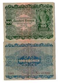 Itävalta 100 Kronen 1922 seteli