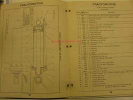 Tractomotive TS-11 Tracto Shovel Parts and Instruction Book varaosaluettelo  ja käyttöohjekirja