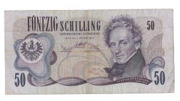 Itävalta 50 Schilling 1970 seteli