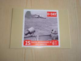 5 kpl erilaisia Normandian maihinnousu, D-Day, WWII, 2. maailmansota, maksikortti, ensipäiväkortti, Iso-Britannia, 1994, FDC. Katso myös muut kohteeni mm. noin