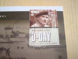 Sir Bernard Law Montgomery, Normandian maihinnousu, D-Day, WWII, 2. maailmansota, Grenada, 2004, ensipäiväkuori, FDC + kortti. Katso myös muut kohteeni mm. noin