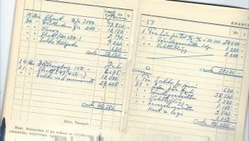 Merimiehen vastakirja 1951   alus Seljö / Vikarie maskinchef