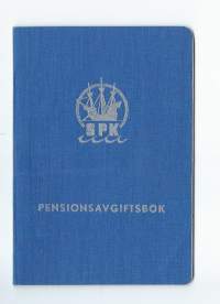 SPK Pensionavgiftsbok - merimiehen eläkekirja 1950