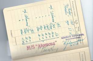 SPK Pensionavgiftsbok - merimiehen eläkekirja 1950