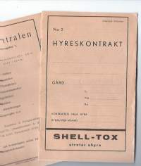 Hyreskontrakt - kirja nr 2  täyttämätön 1941