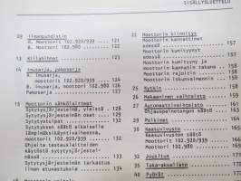 Mercedes-Benz - Moottorilla 102 varustetut henkilöautotyypit - ohjevihkonen huoltoa varten / service manual in finnish