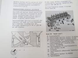 Mercedes-Benz - Moottorilla 102 varustetut henkilöautotyypit - ohjevihkonen huoltoa varten / service manual in finnish