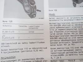 Mercedes-Benz - Moottorilla 102 varustetut henkilöautotyypit - ohjevihkonen huoltoa varten / service manual in finnish