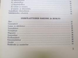 Moottorimiehen sähköoppi - Moottoripyörien, traktorien ja autojen tavallisimmat sähkölaitteet -electrics guide to the motoring men